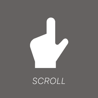 横にスクロールできることを示すアイコン