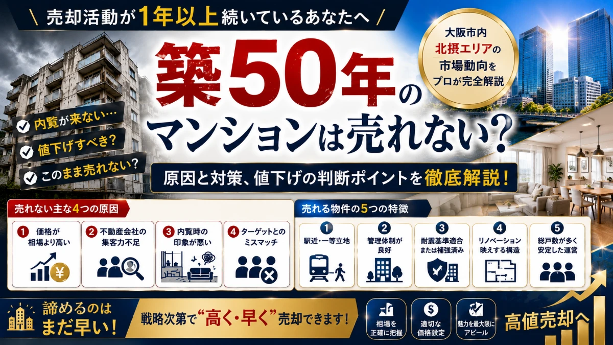家が1年以上売れないのはなぜ？よくある原因と対策、値下げの判断ポイント