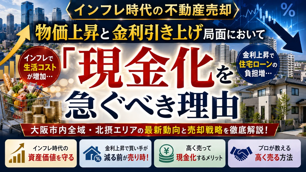 【インフレ時代の不動産売却】物価上昇と金利引き上げ局面において「現金化」を急ぐべき理由