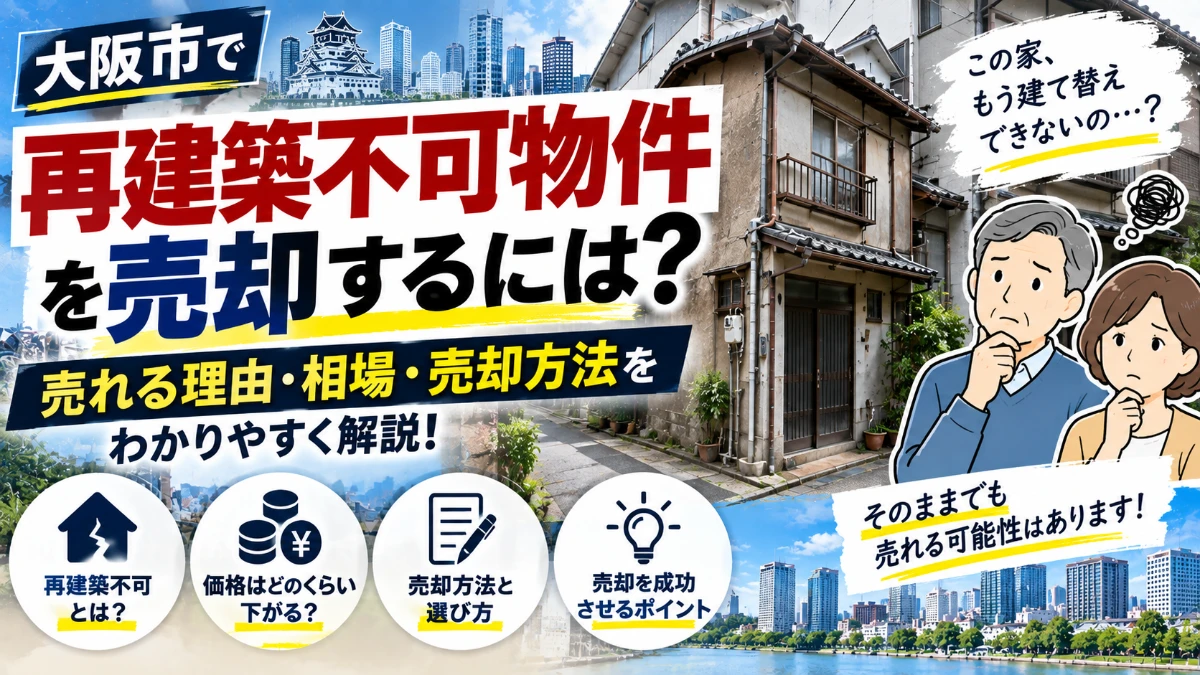 大阪市で再建築不可物件を売却するには？