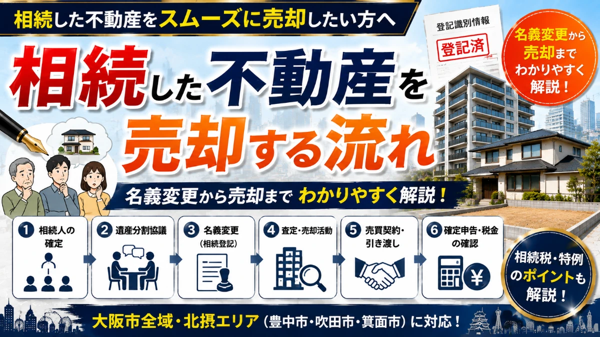 相続した不動産を売却する流れ｜名義変更から売却までわかりやすく解説